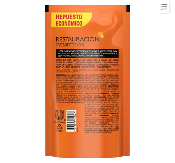 SEDAL SHAMPOO RESTAURACION INSTANTANEA 300ML