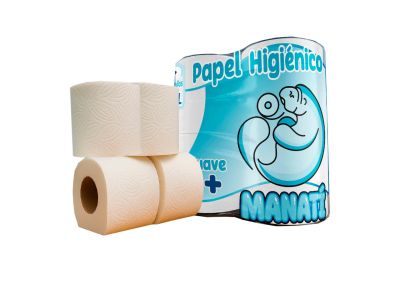 PAQUETE DE 4 ROLLOS DE PAPEL HIGIÉNICO 50/50 15000X110X90MM