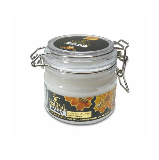 [3740021306] Crema Corporal de Miel Natural S&C con Polen de Abeja y Jalea Real, 200 mL