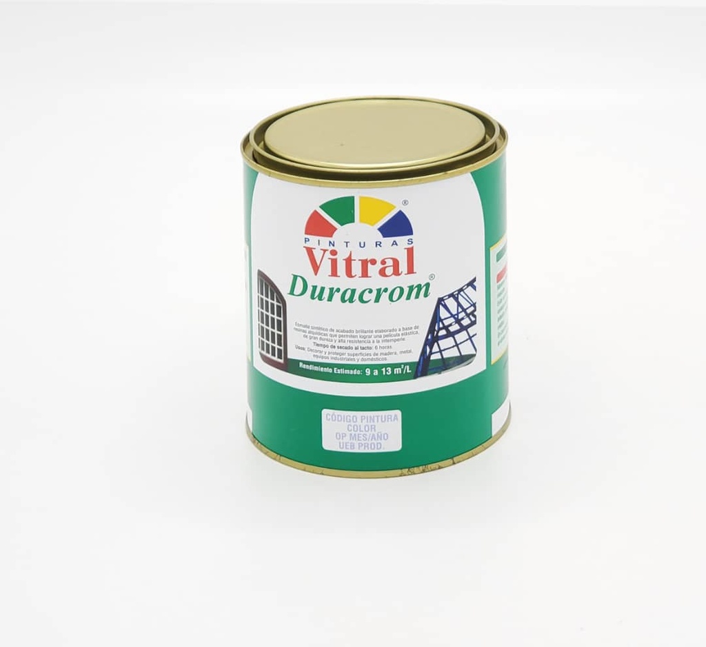 [3740016710] Duracrom Synthetic Enamel Paint, 1 L (Apple Green DM)
