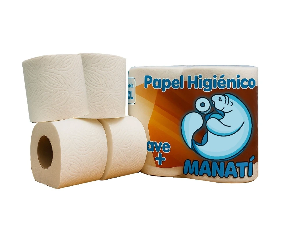 [3740023934] Pack of 4 rolls of virgin toilet paper 15000x110x90mm