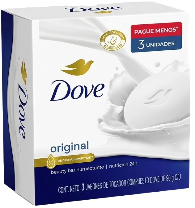 [3740022684] DOVE Original Beauty Bar 16 x 3 x 90g