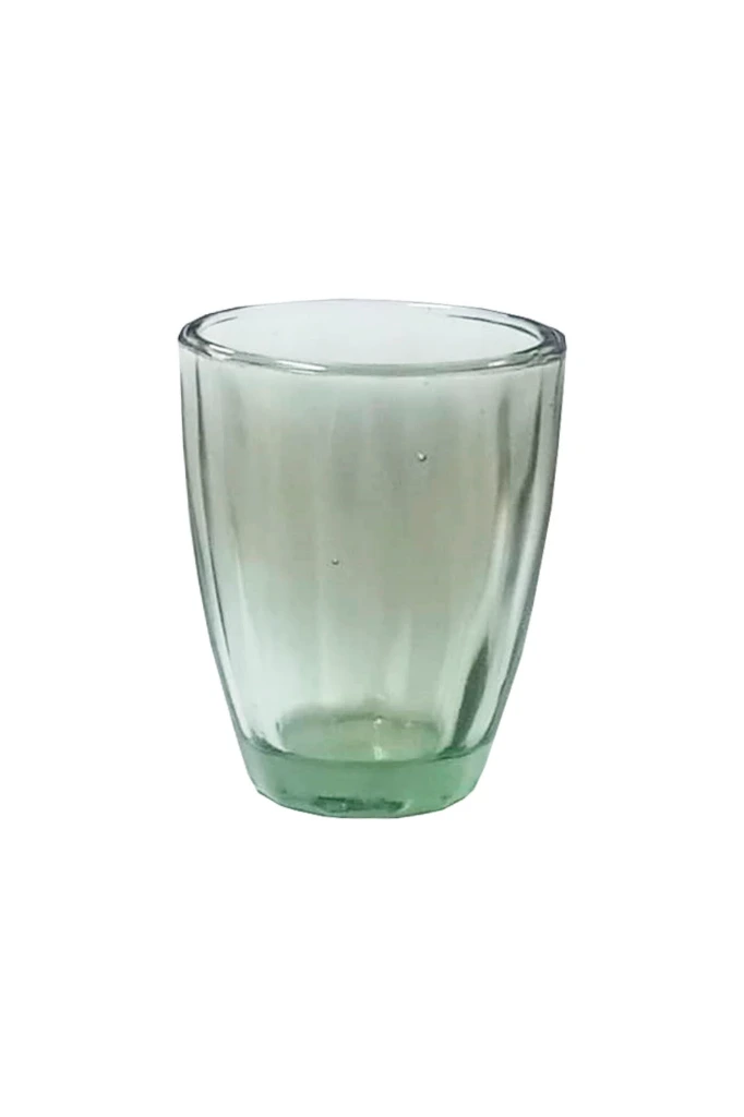 [3740023776] Faceted pressed-glass tumbler