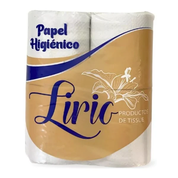 Lirio 44m HS recycled toilet paper, packs of 4 rolls.